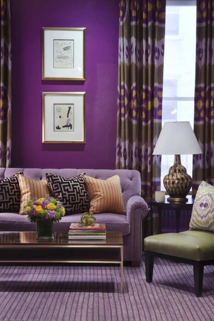 purple living room