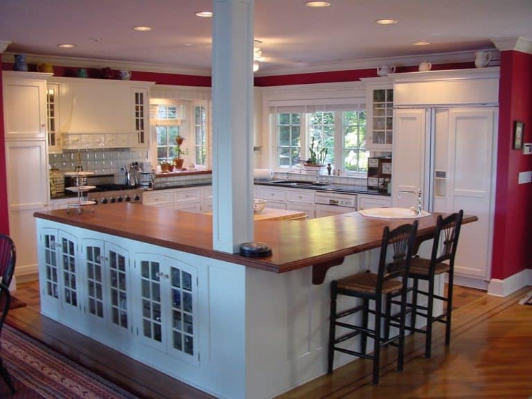 kitchen idea with load bearing wall