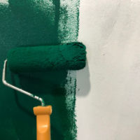 painting a wall