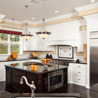 Beautiful Custom Kitchen Interior in a New House